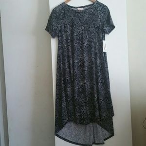NWT XS Lularoe Carly Dress black, gray, sold
